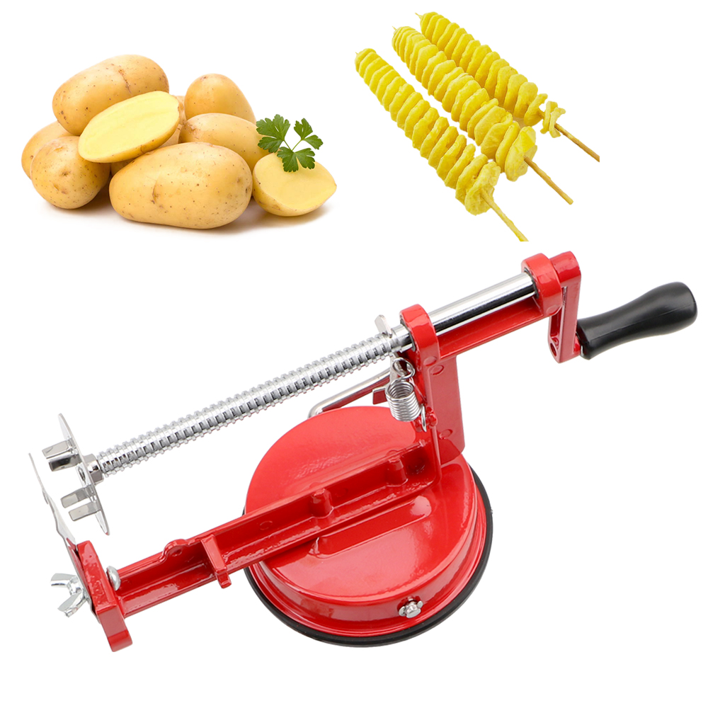 Apple Corer Slicer - Coupe-frites manuel en spirale, outils de