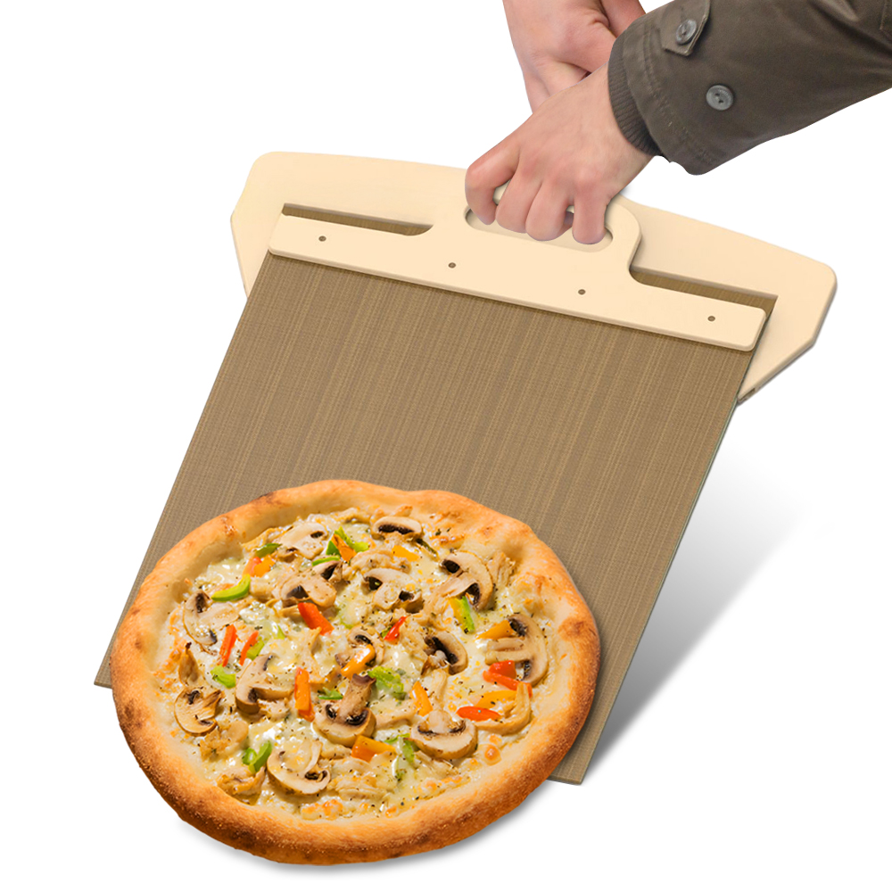 Pizza Stone Baking - Pelle à pizza marketantiarina avec poignée,