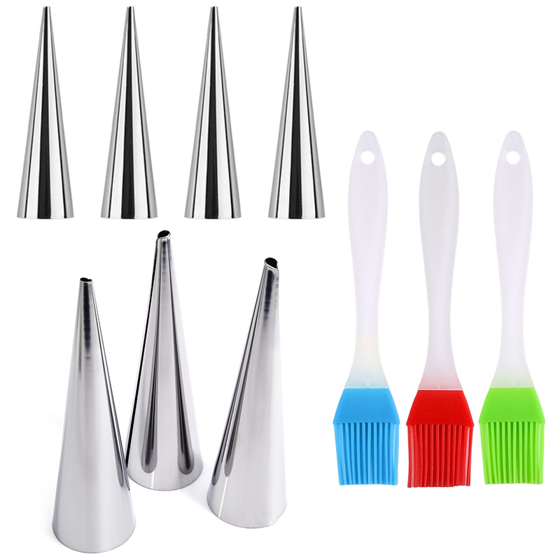 Kitchen Gadgets Youtube - Moule à tube conique avec pinceau