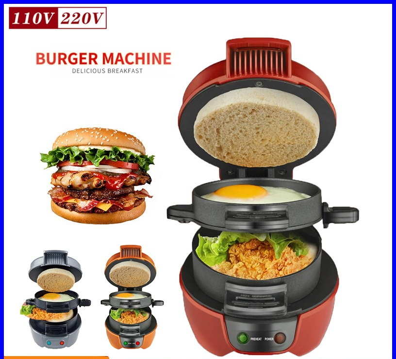 Breakfast Sandwich Maker - Machine à hamburgers et sandwichs 110V