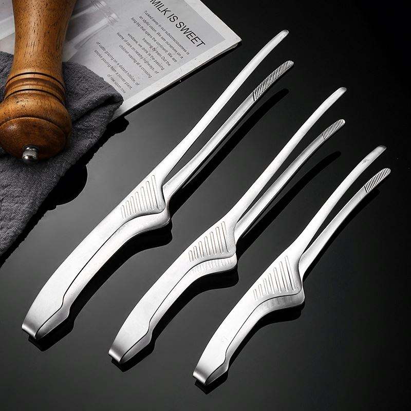 Korean Kitchen Gadgets - Pinces à nourriture en acier inoxydable,