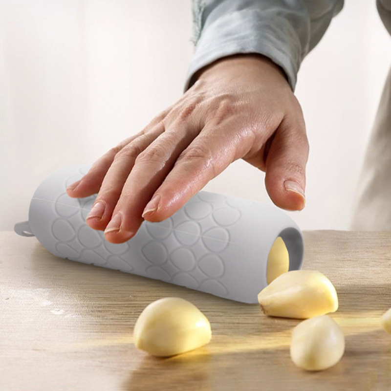 Kitchen Gadgets Youtube - Tube éplucheur d'ail en silicone, éplucheur