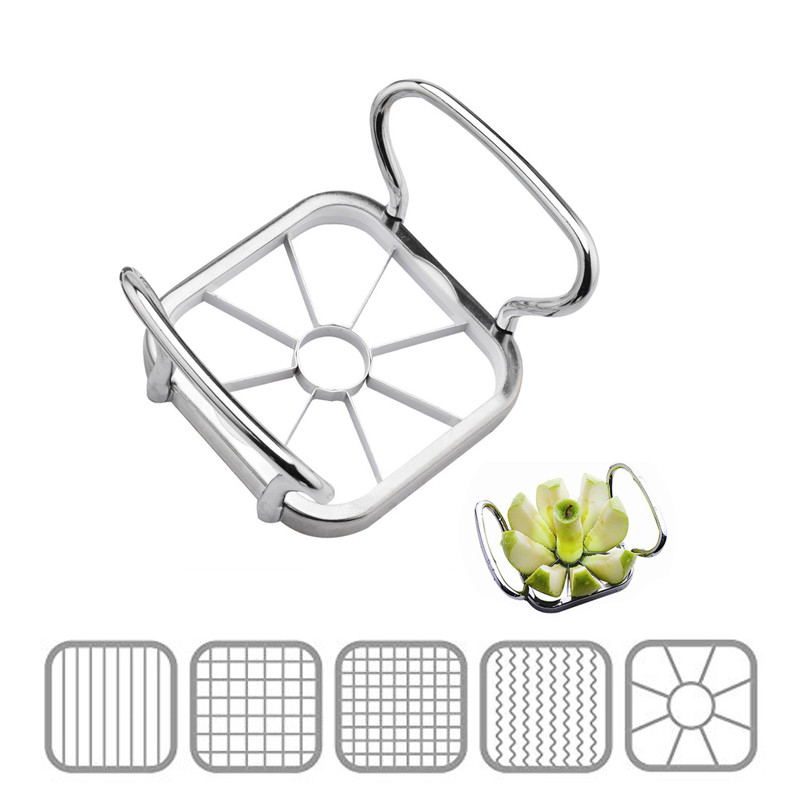 Apple Corer Slicer - LMETJMA 5 en 1 coupe-pomme trancheuse