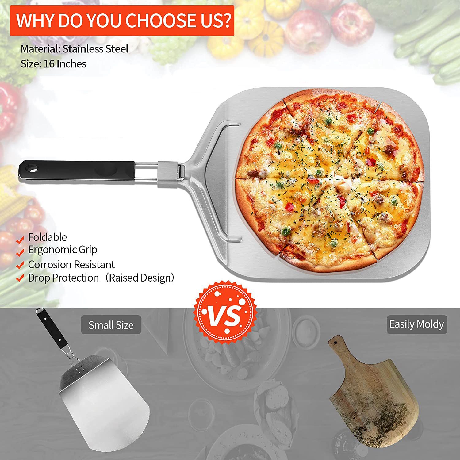 WSFS! Peau à Pizza pliante en  - Pizza Stone Baking avis et prix