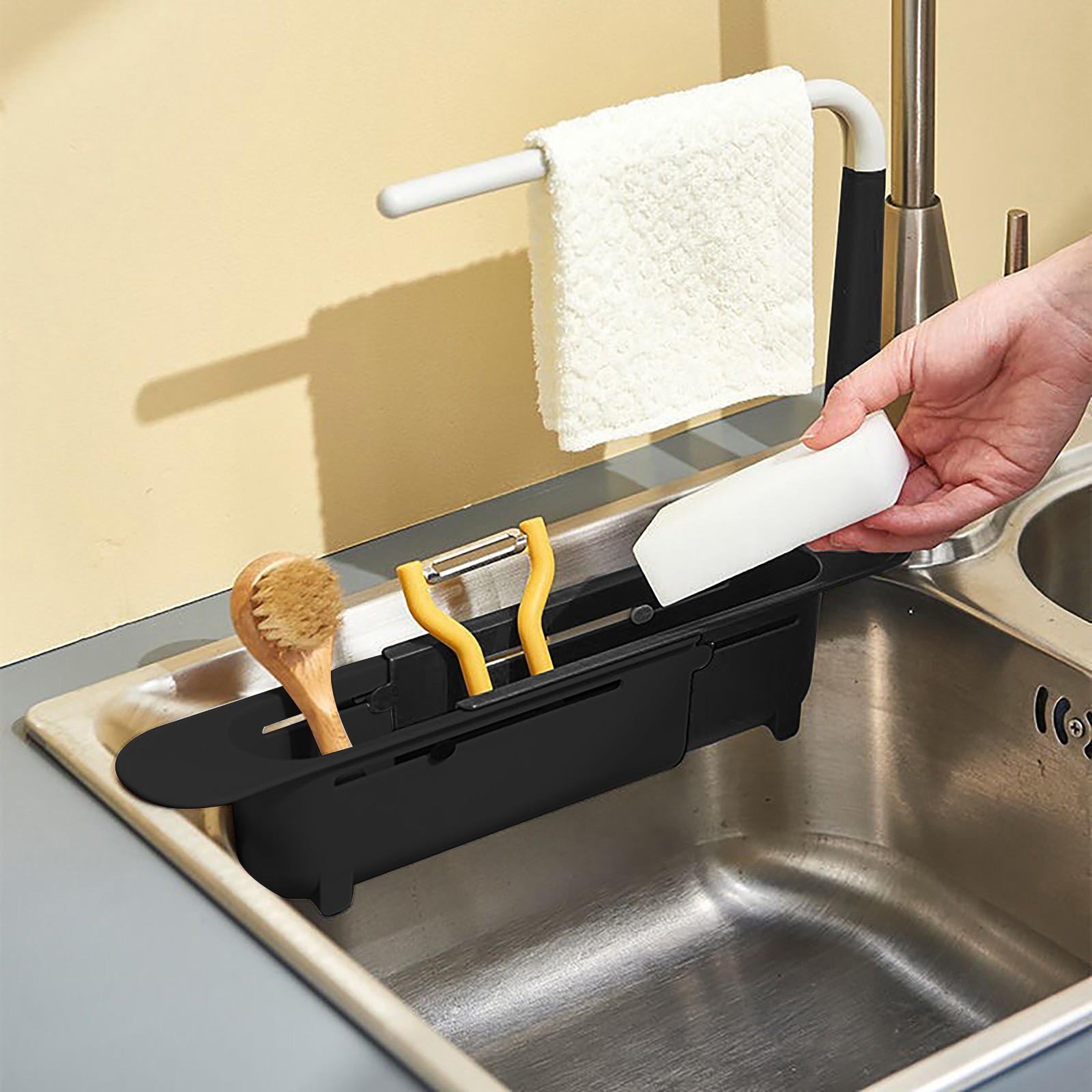 Elescopic-Étagère d'évier de p - Kitchen Gadgets Must Have avis et prix