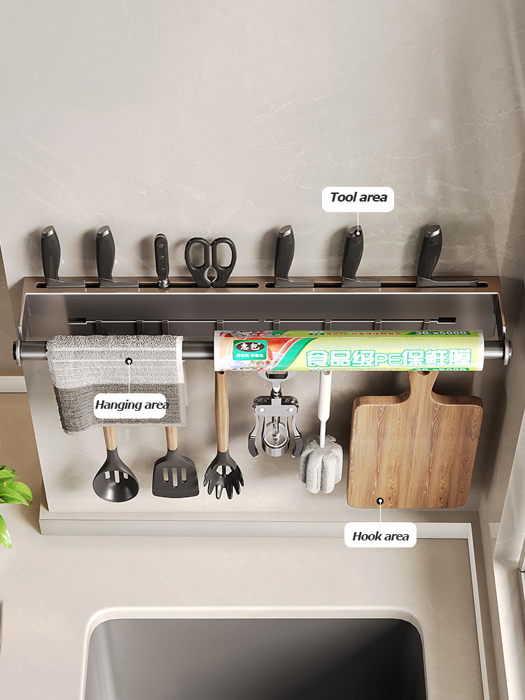Étagère murale en acier inoxyd - Kitchen Gadgets Wallpaper avis et prix