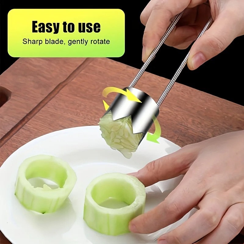 Lot de 3 dénoyauteurs en acier - Apple Corer Slicer avis et prix