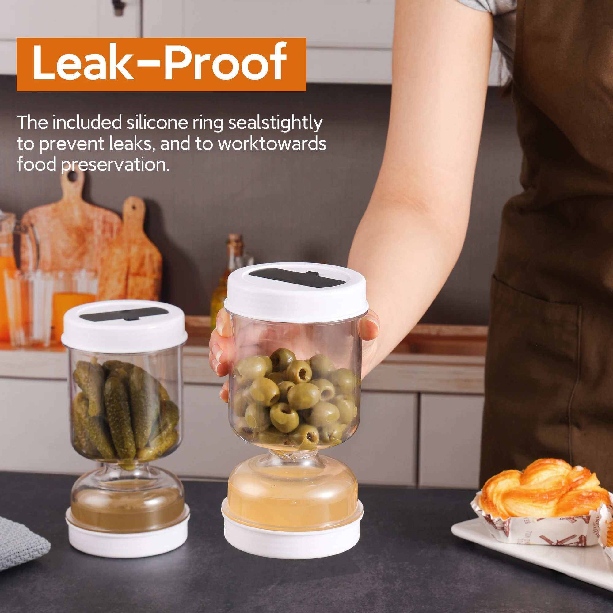 Pot de cornichons avec fourche - Korean Kitchen Gadgets avis et prix