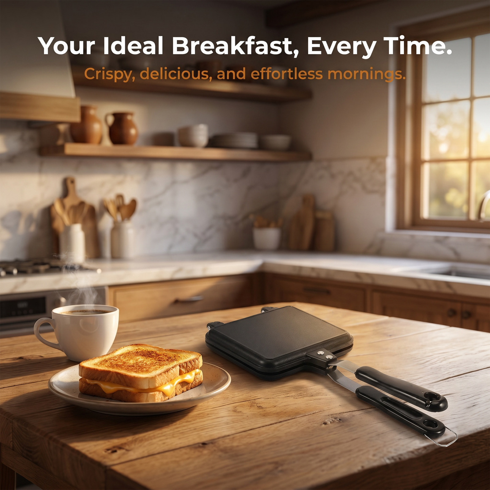Poêle à sandwich double face a - Breakfast Sandwich Maker avis et prix