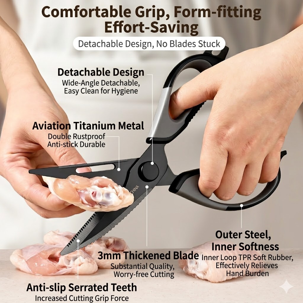 Ciseaux de cuisine en titane p - Kitchen Gadgets And Accessories avis et prix