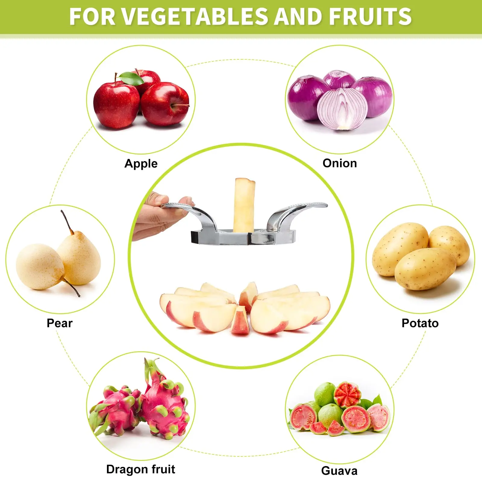 Séparateur de coupe à fruits e - Apple Corer Slicer avis et prix