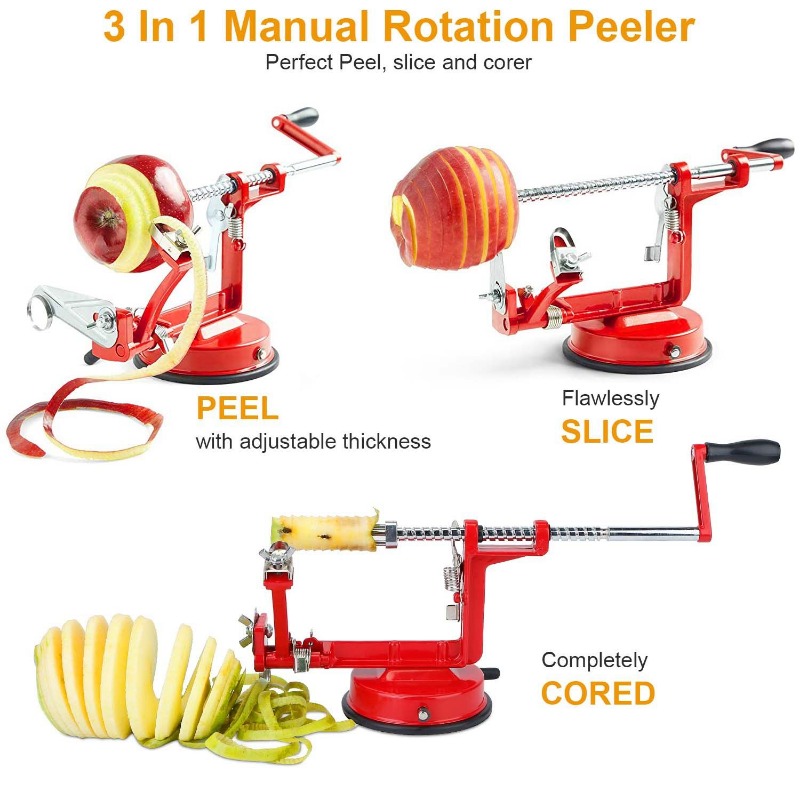 Éplucheur de pommes 3-en-1 à r - Apple Corer Slicer avis et prix